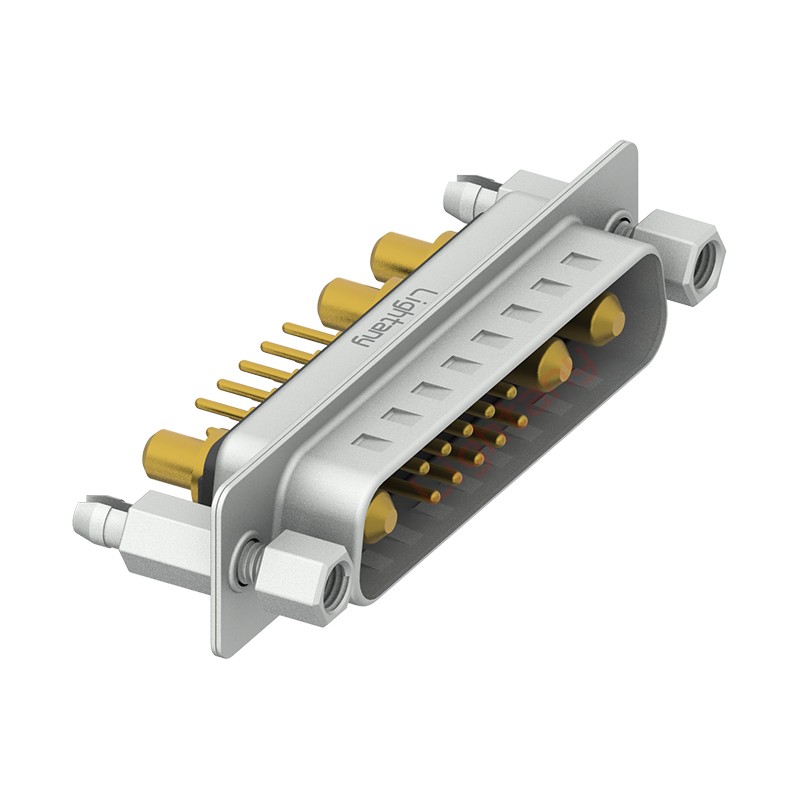 13W3公PCB直插板/鉚魚叉7.0/大電流30A