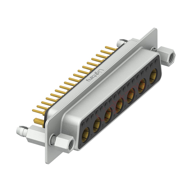 24W7母PCB直插板/鉚魚(yú)叉7.0/大電流10A