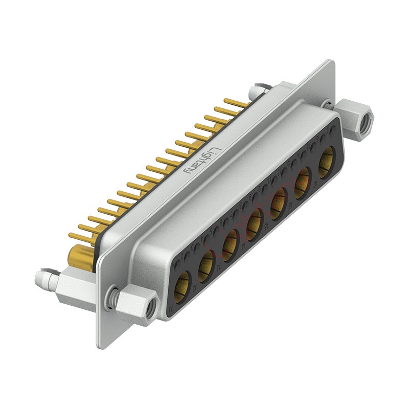 24W7母PCB直插板/鉚魚叉7.0/大電流40A