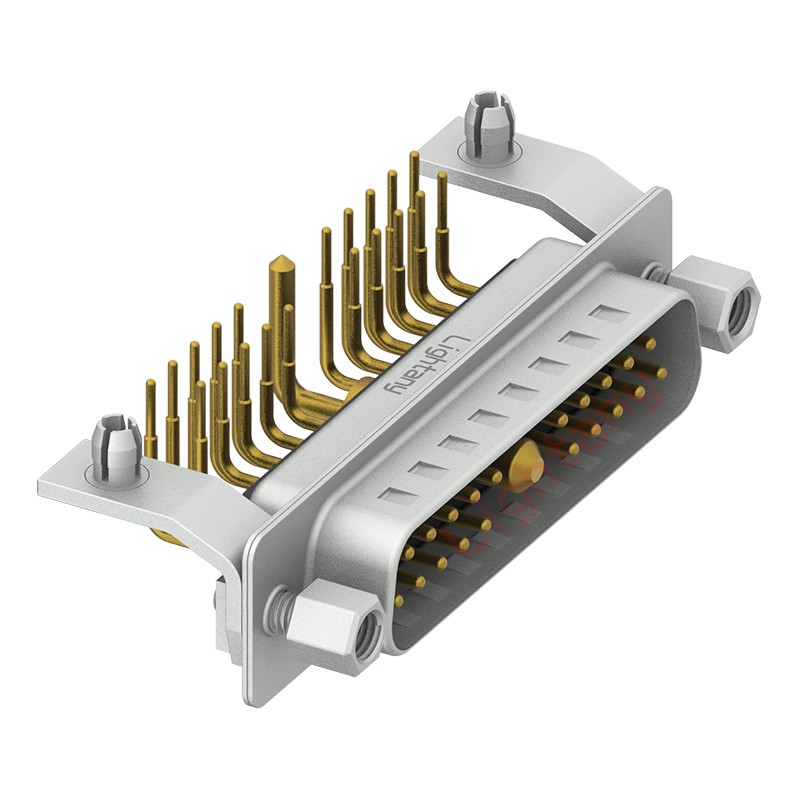21W1公PCB彎插板/鉚支架10.8/大電流10A