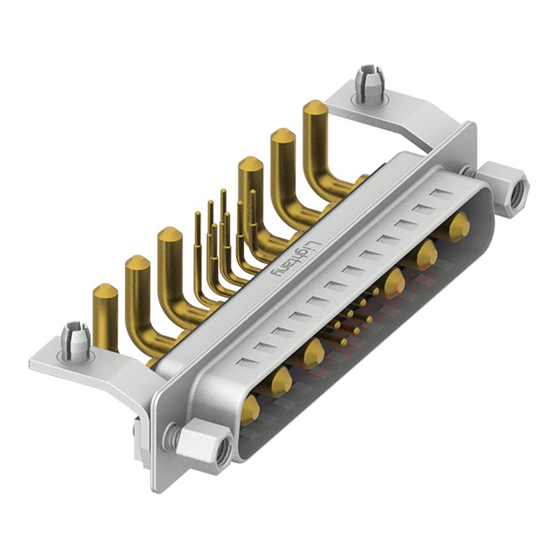 13W6A公PCB彎插板/鉚支架10.8/大電流20A