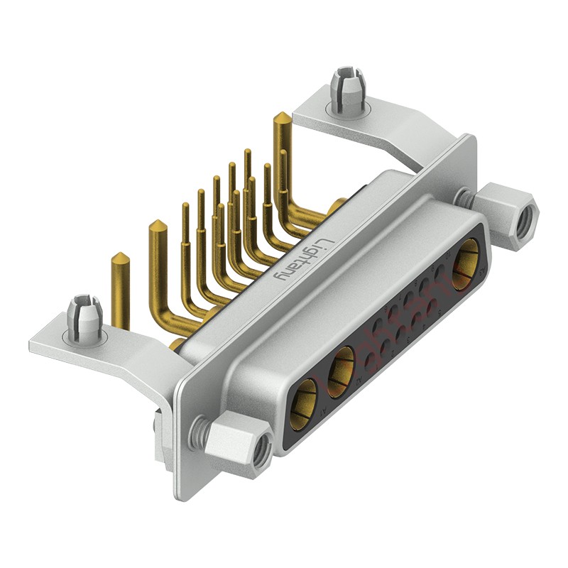 13W3母PCB彎插板/鉚支架10.8/大電流10A