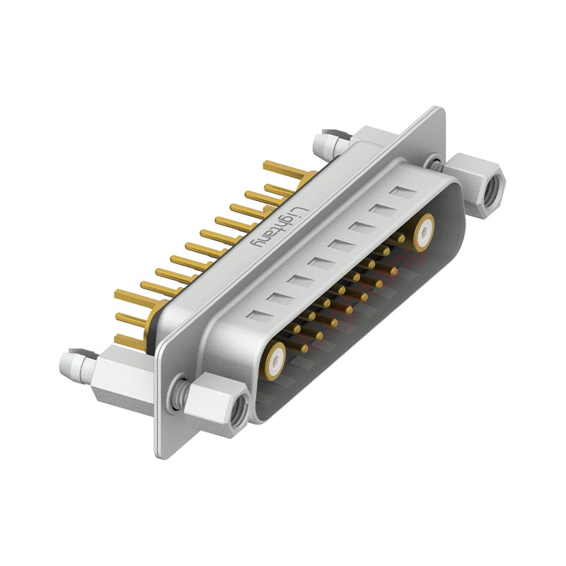 17W2公PCB直插板/鉚魚叉7.0/射頻同軸50歐姆