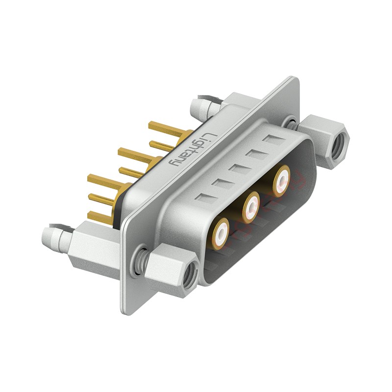 3W3公PCB直插板/鉚魚叉7.0/射頻同軸50歐姆