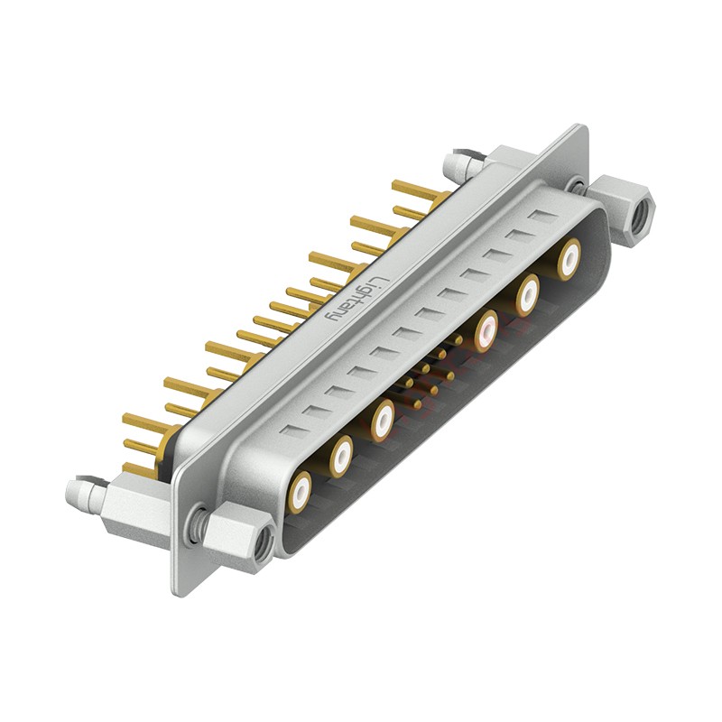 13W6A公PCB直插板/鉚魚叉7.0/射頻同軸75歐姆