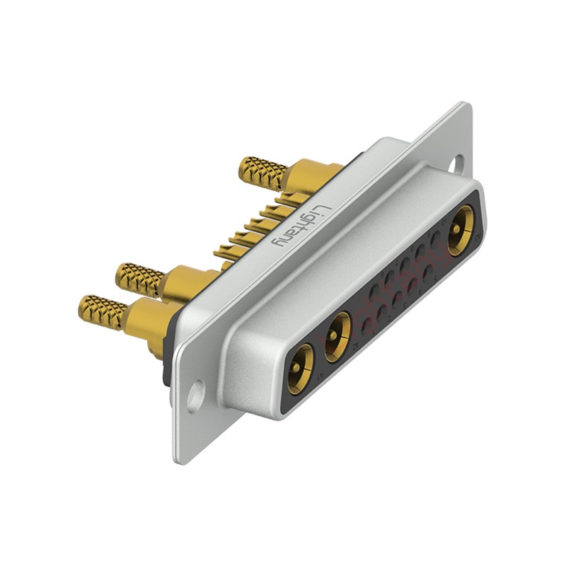 13W3母焊線式/光孔/射頻同軸75歐姆