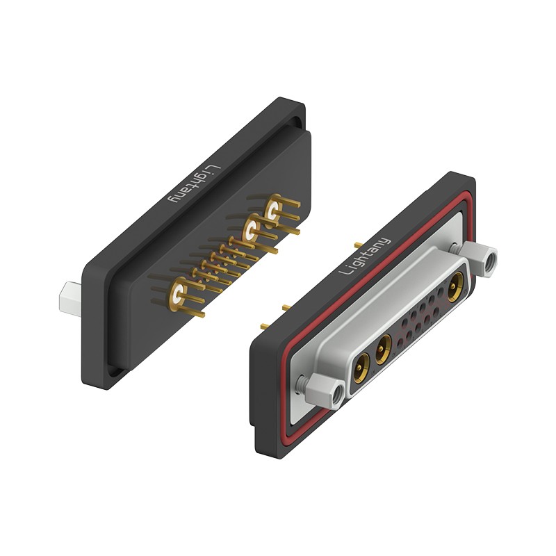 防水13W3母直插板/鎖螺絲/射頻同軸50歐姆