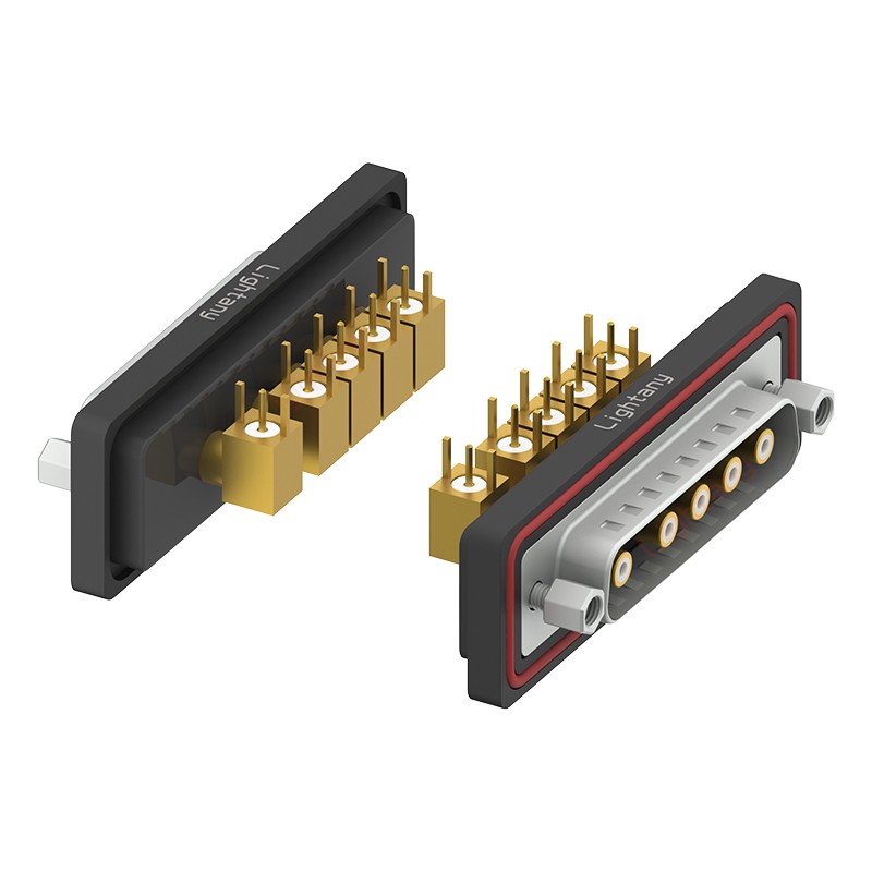 防水5W5公彎插板/鎖螺絲/射頻同軸50歐姆