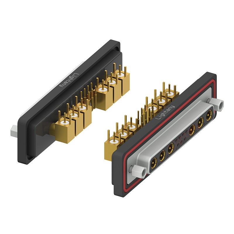 防水13W6A母彎插板/鎖螺絲/射頻同軸50歐姆