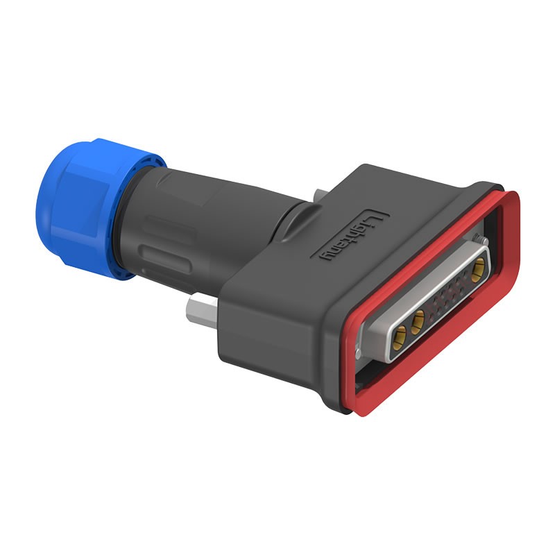 13W3母頭焊線+防水接頭/線徑5~11mm/大電流40A