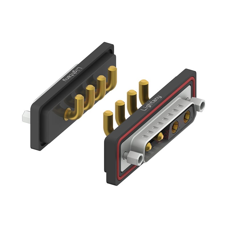 防水4V4公彎插板/鎖螺絲/大電流40A