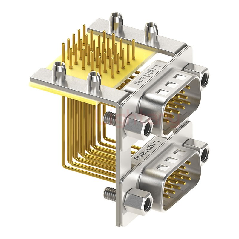 HDR15 公對公 間距19.05車針雙胞胎 D-SUB連接器