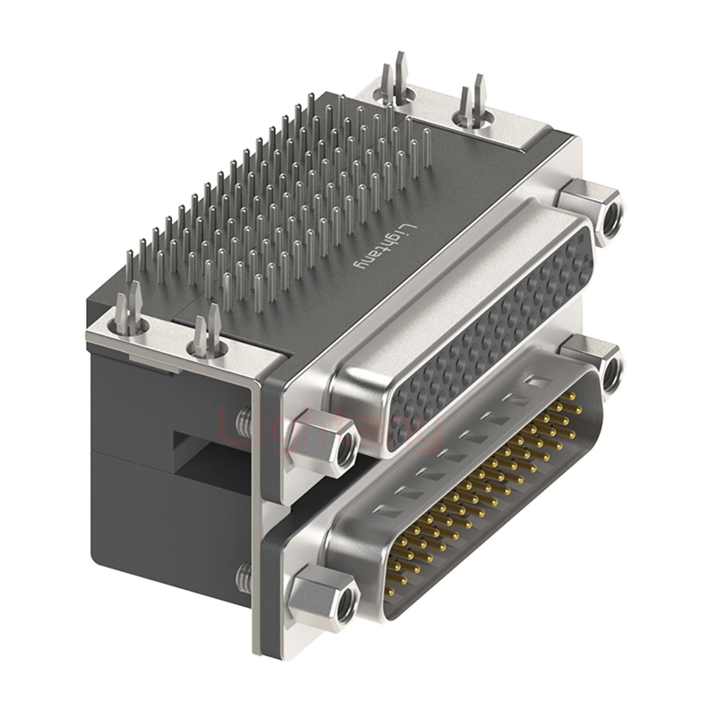 HDR44上公下母 間距15.88 雙胞胎沖針 D-SUB連接器