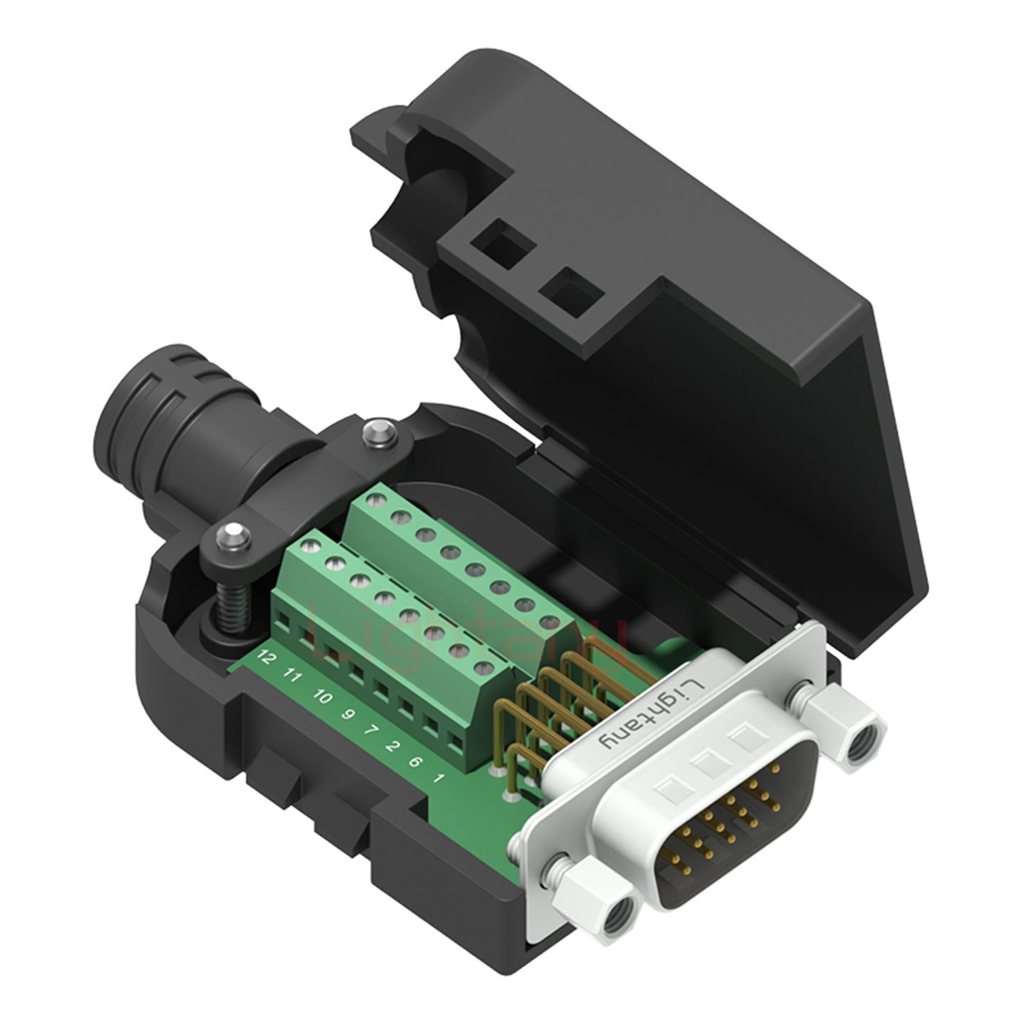 HDB15 公 配螺母 白膠芯車針