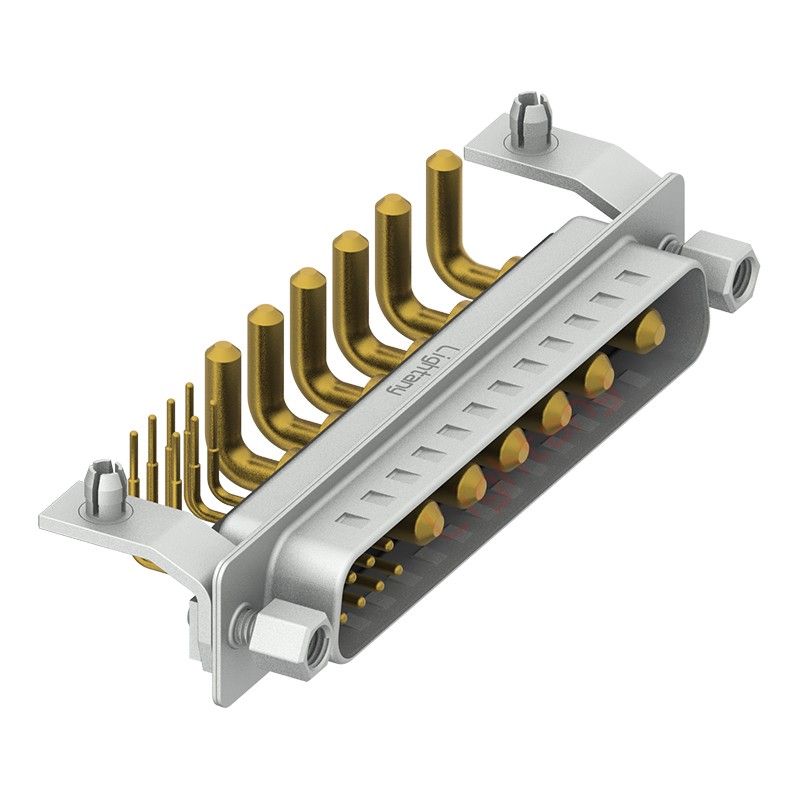 13W6B公PCB彎插板/鉚支架10.8/大電流20A