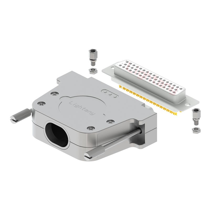 DB50母焊線+金屬外殼2808直出線13~19mm