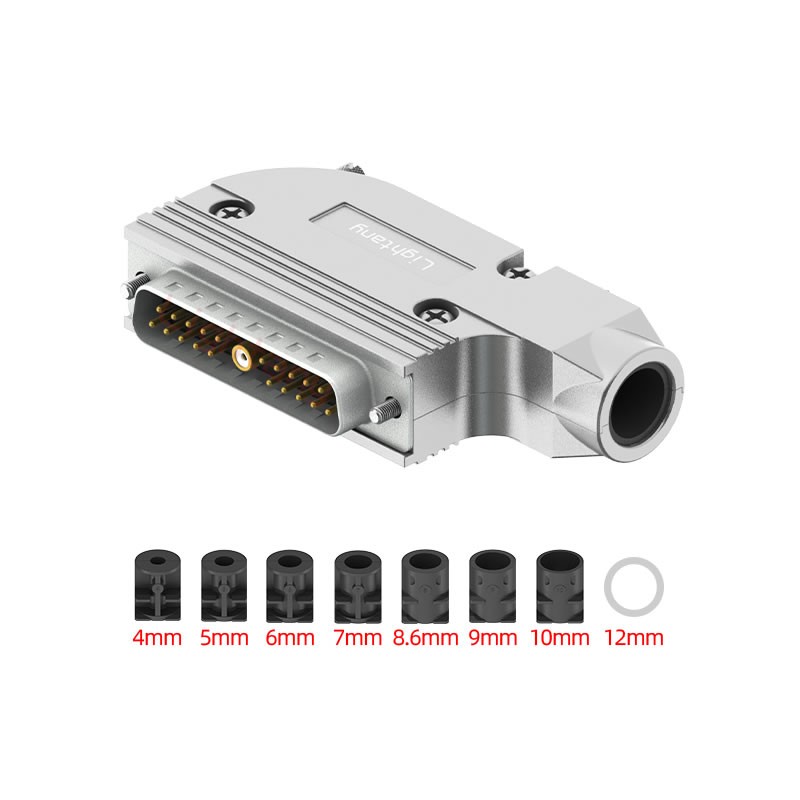 21W1公焊線式75歐姆+25P金屬外殼1015彎出線4~12mm