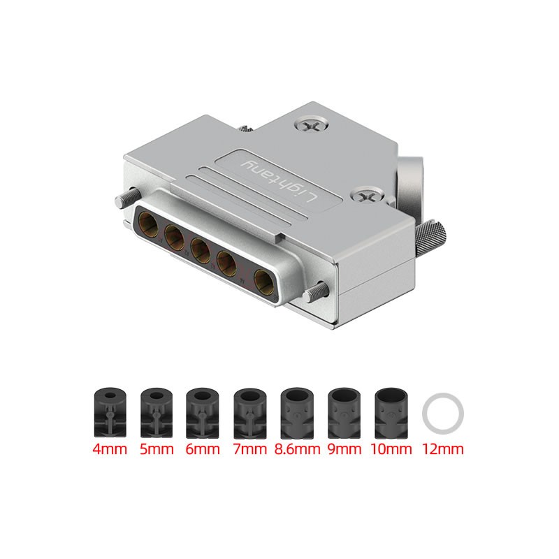 5W5母短體焊線(xiàn)40A+25P金屬外殼592斜出線(xiàn)4~12mm