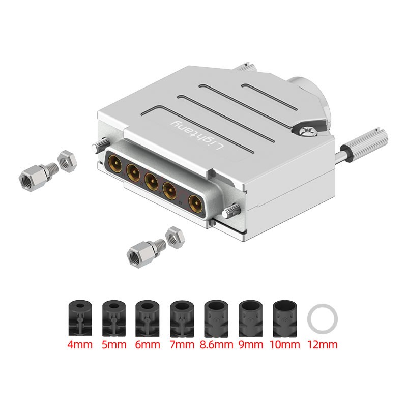 5W5母焊線式75歐姆+25P金屬外殼1657直出線4~12mm