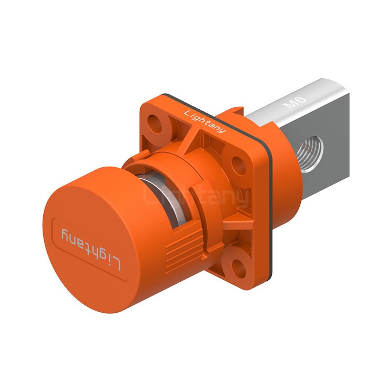 LTC1020BS-M1YL銅排螺紋穿墻插座 100/150/200A 橘黃