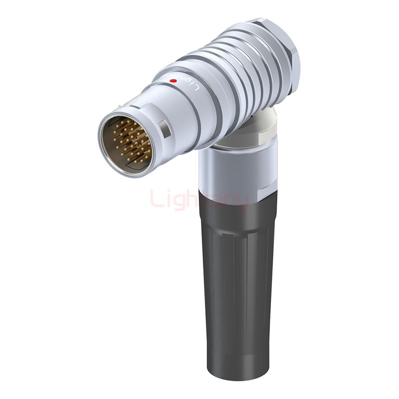 FHG.3B.030.CLAD12Z帶護套彎式插頭