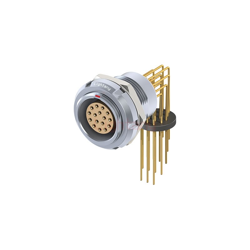 ECG.3B.016.CLV雙螺母插座 PCB彎插板