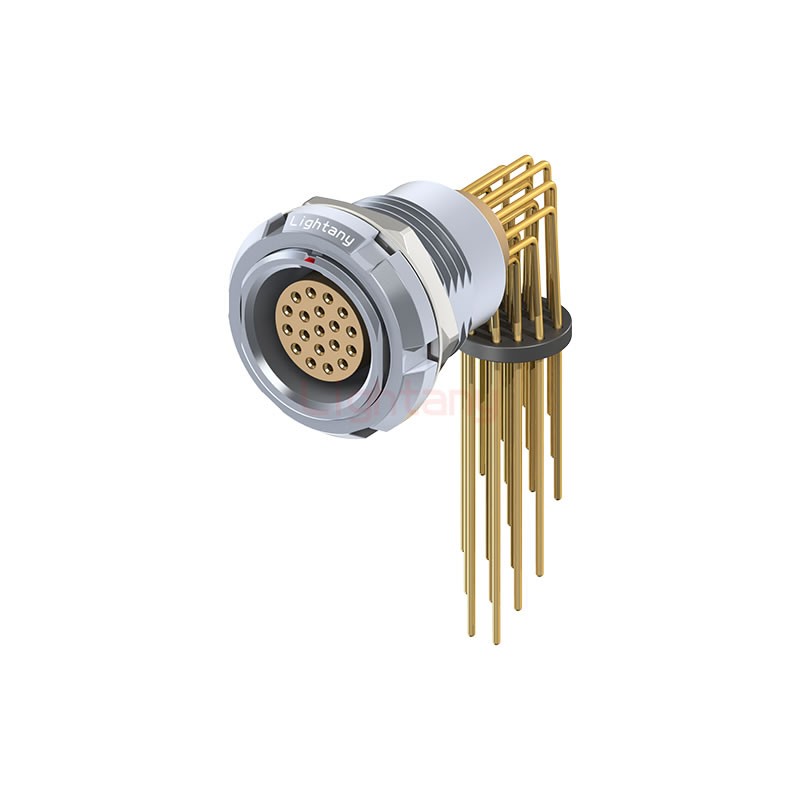 ECG.2B.019.CLV雙螺母插座 彎插板