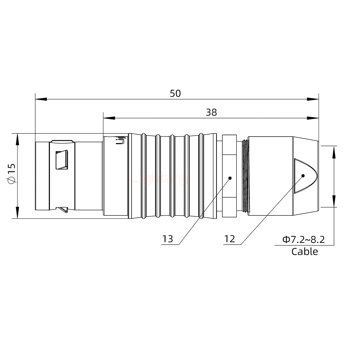 FGG.2B.004.CLAD82直式插頭