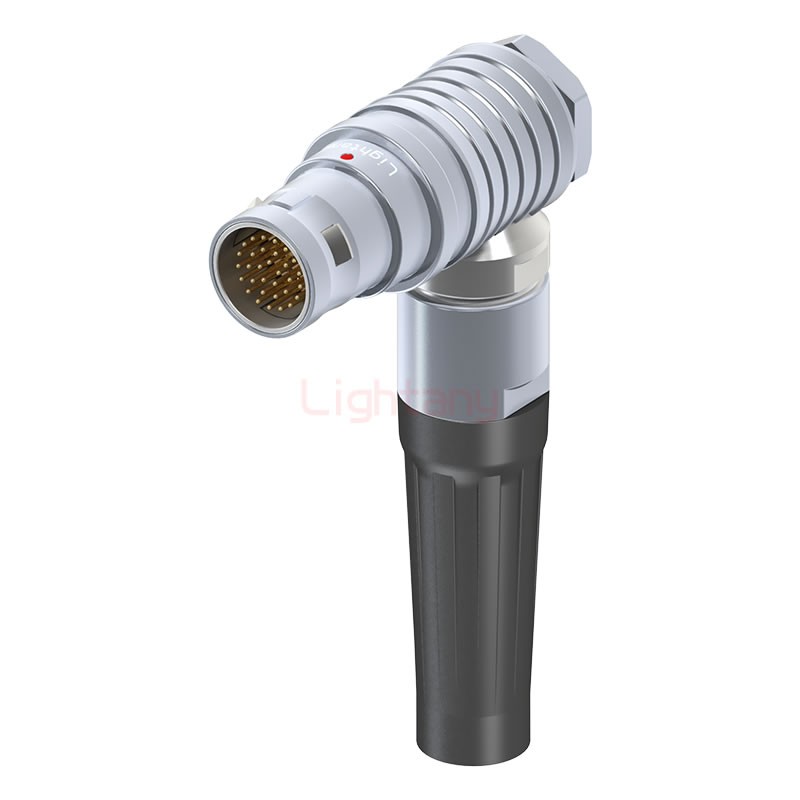 FHG.2B.032.CLAD99Z推拉自鎖帶護套彎式插頭