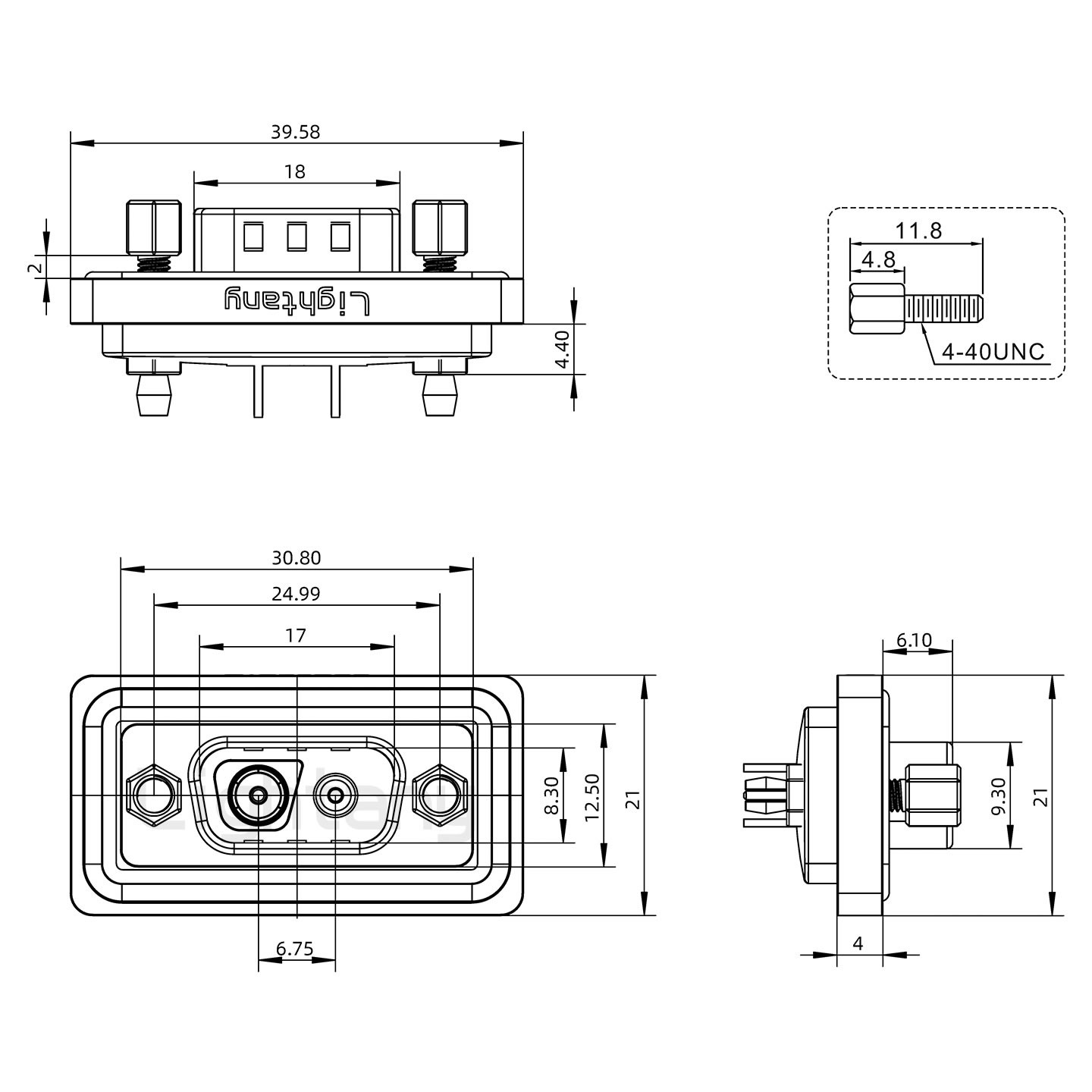 防水2V2公直插板/鉚魚(yú)叉/鎖螺絲/射頻同軸50歐姆