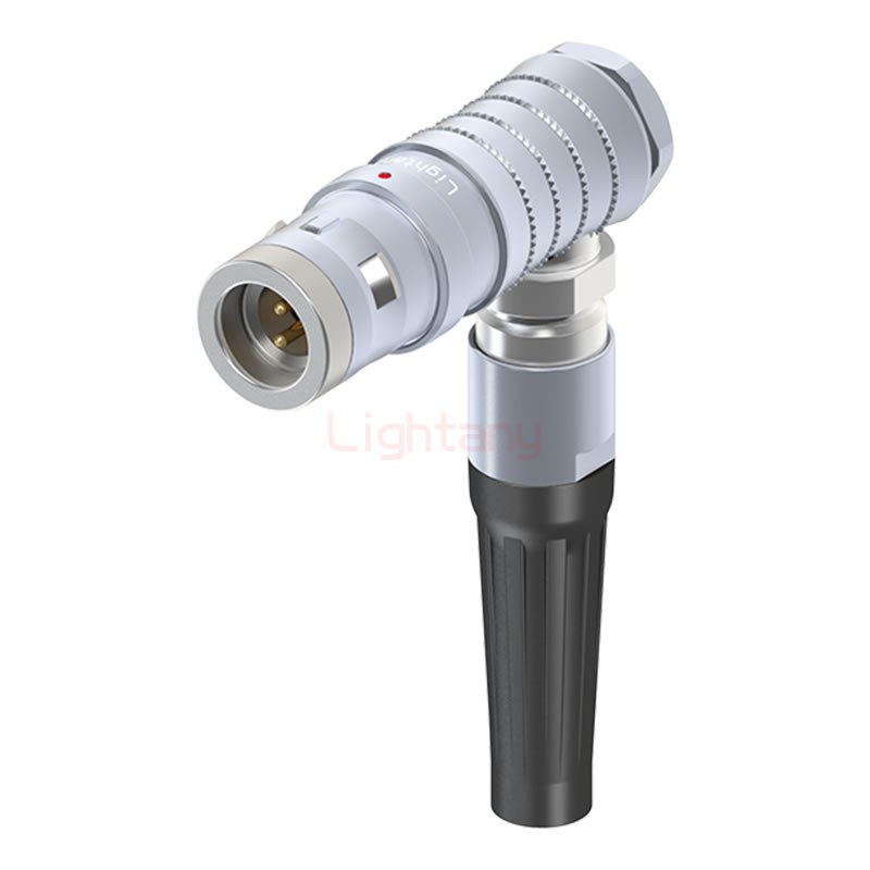 FHG.0K.002.CLAC50Z推拉自鎖帶護套彎式插頭