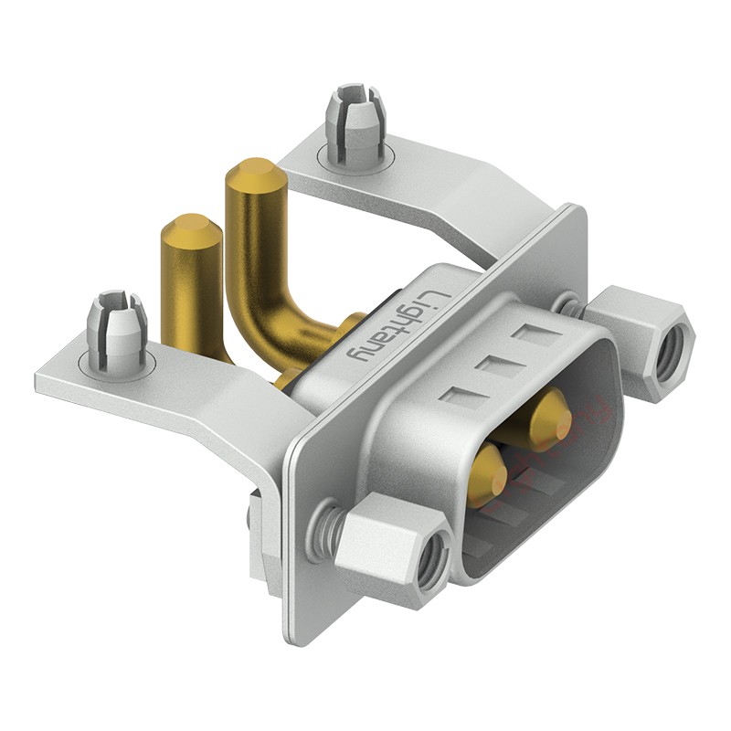 2W2公PCB彎插板/鉚支架11.6/大電流30A