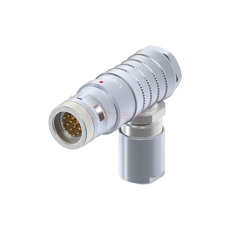 FHG.2K.014.CLAK95推拉自鎖彎式插頭