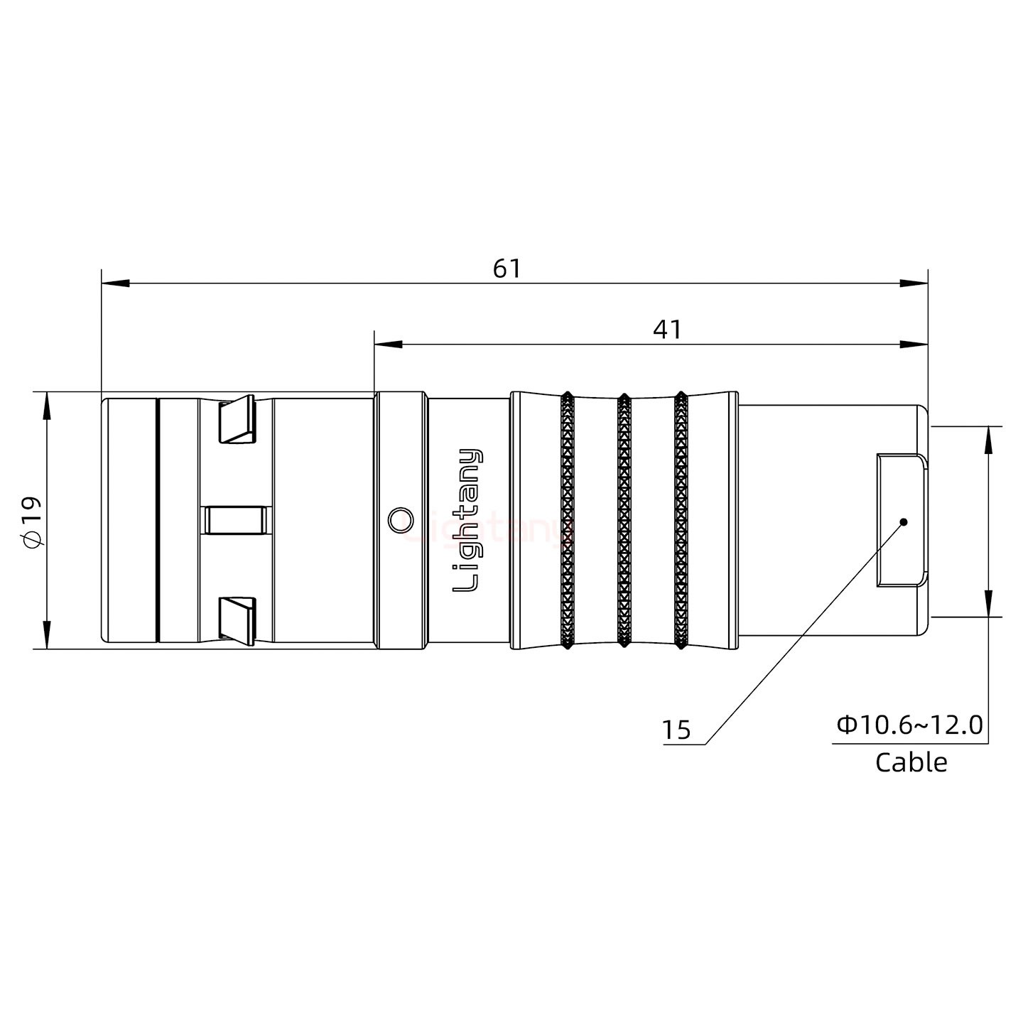 FGG.3K.030.CLAK11推拉自鎖直式插頭