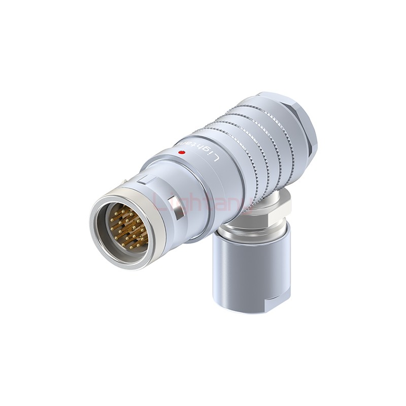 FHG.3K.018.CLAC90推拉自鎖彎式插頭