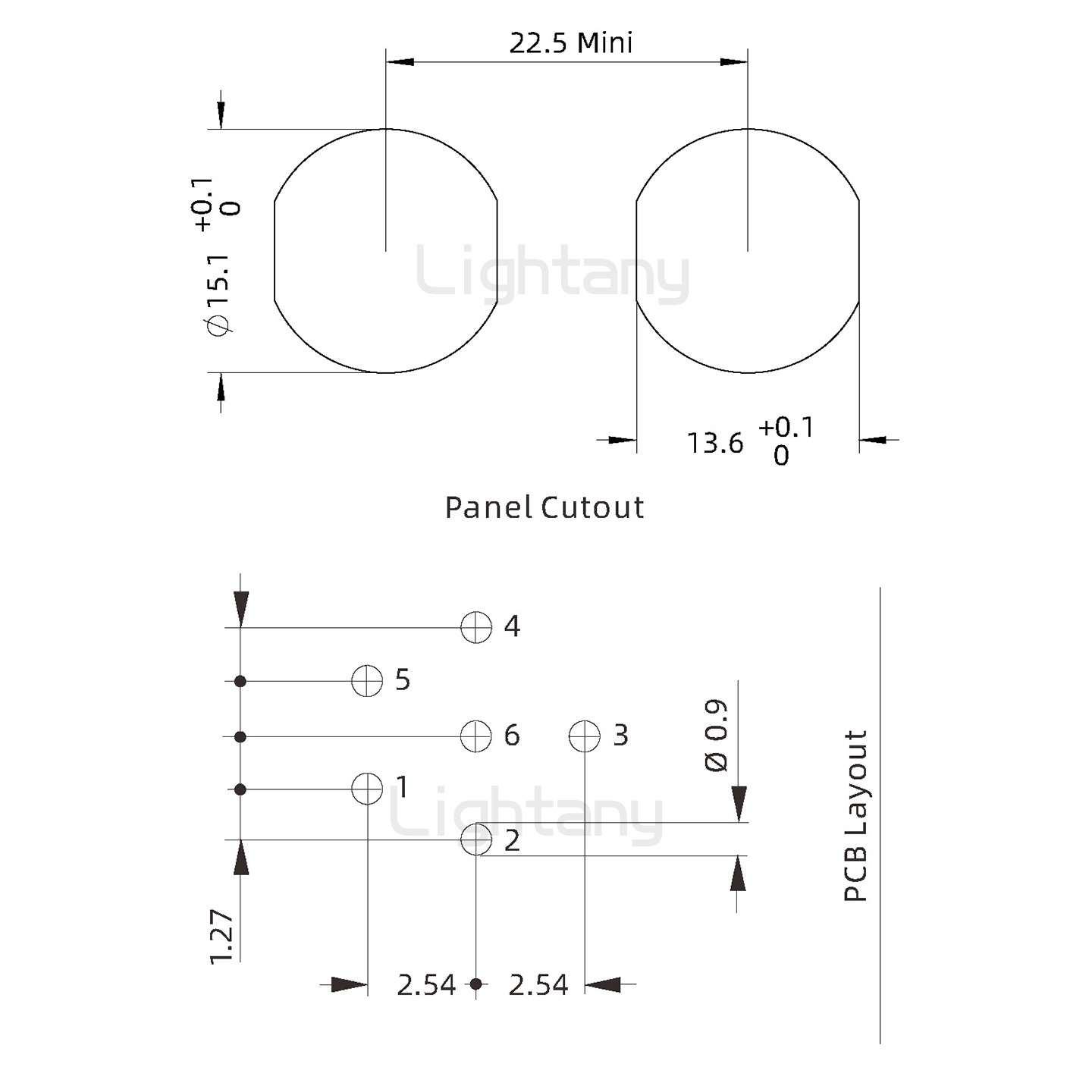 ECG.2B.006.CLV雙螺母插座 彎插板