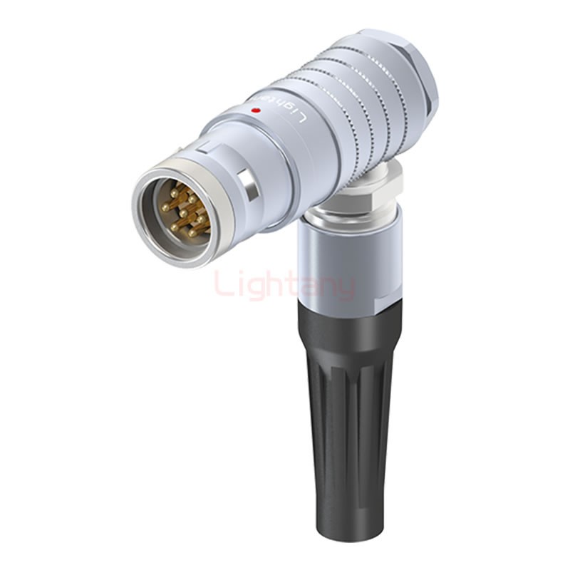 FHG.3K.007.CLAC90Z推拉自鎖帶護(hù)套彎式插頭