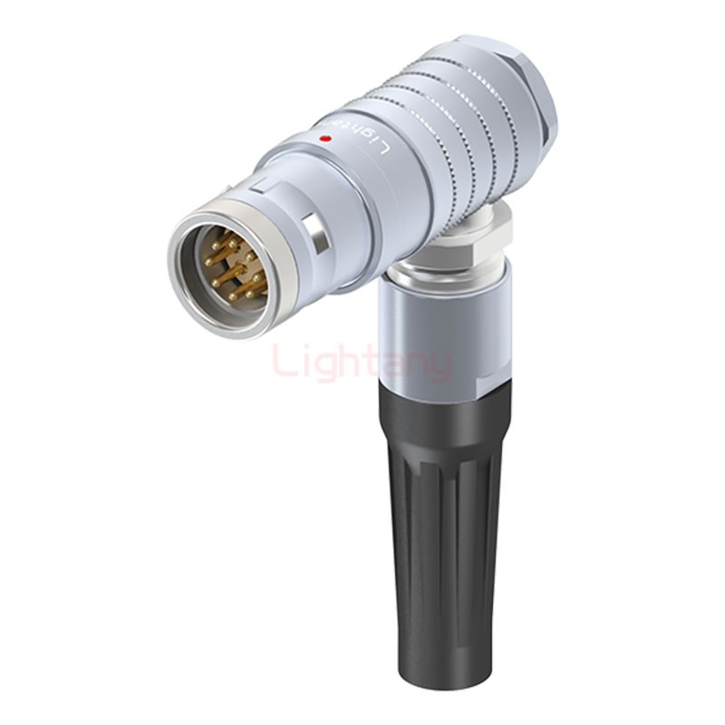 FHG.3K.008.CLAC11Z推拉自鎖帶護套彎式插頭