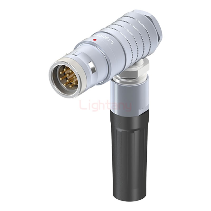 FHG.3K.010.CLAK14Z推拉自鎖帶護(hù)套彎式插頭