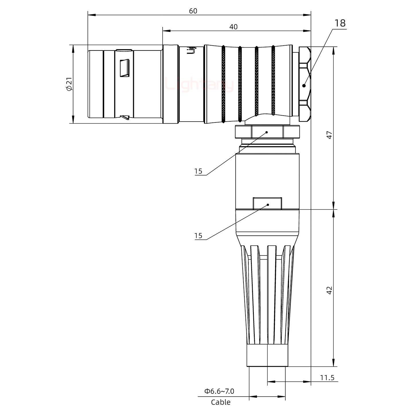 FHG.3K.012.CLAC70Z推拉自鎖帶護(hù)套彎式插頭