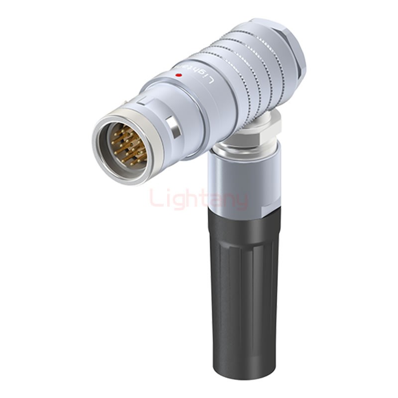 FHG.3K.014.CLAK12Z推拉自鎖帶護(hù)套彎式插頭